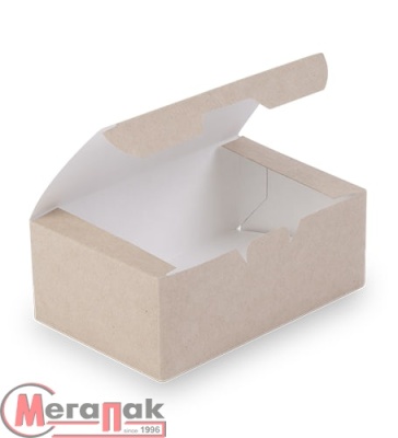 Коробка 150*91*70 OSQ Fast Food Box L (25шт) Коричневый - фото