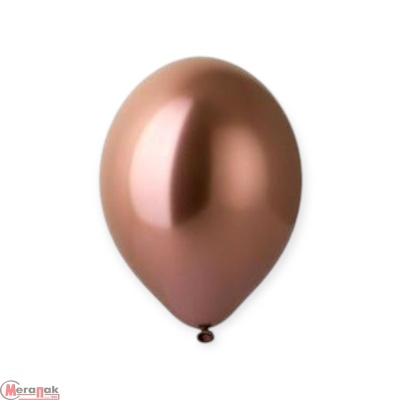 Шар латексный BELBAL (14''/36см) В 105/606 Хром Glossy Rose Gold 1 шт (1) Золотой - фото