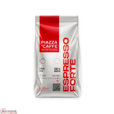 Кофе PiazzaDelCaffe Espresso Forte 1кг зерно Коричневый - фото