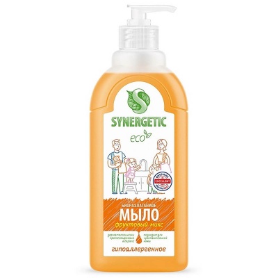 Мыло жидкое  500мл "Synergetic" Фруктовый микс, арт. 105055/14  - фото