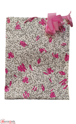 Пакет бумажный MPLUS REAL MOOD 270x120x350 /PAP-Pa10 nastro Paper  mm 35 mm 95n.8 fiocco MARRON 16432771060 1643/60 1шт  - фото