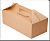 Коробка картонная с ручкой 290*143*98 OSQ BOX WITH HANDLE Светло-коричневый - фото