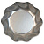 Тарелка бумажная Д=18,5 (1/10шт) BOWL SATIN SILVER 46MA Серебро - фото