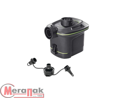 Насос электрический на батарейках (6шт тип C) "Quick-Fill Battery" 420л/м, 3насадки(6) 66638  Intex  - фото