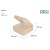 Коробка для маффинов OSQ Muf 9 6230 мл 251*251*99 мм крафт/белая 1 шт. Коричневый - фото
