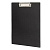 Доска-планшет STAFF с прижимом А4 (315х235 мм), пластик, 1 мм, черная, 229223 Черный - фото