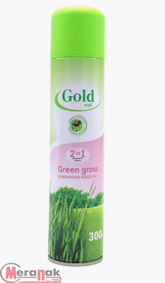 Освежитель воздуха "Gold Wind" Скошенная трава/Green Grass 300мл, 246406  - фото