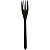 Вилка столовая 17,3см черная матовая 1/50 ПП Премиум, арт.4032 Черный - фото