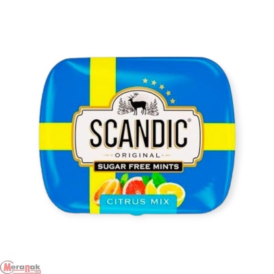 Драже освежающие Scandic Fresh цитрусовый микс без сахара 14 г  - фото