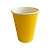 Стакан бумажный 350мл для горячего желтый 50шт, арт. 00000001212/103002 Желтый - фото