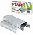 Скобы для степлера №24/6, 1000 штук, STAFF "EVERYDAY", до 30 л, арт. 220429 Серебро - фото