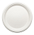 Тарелка эко круглая белая мискантус d18 1/50 Белый - фото