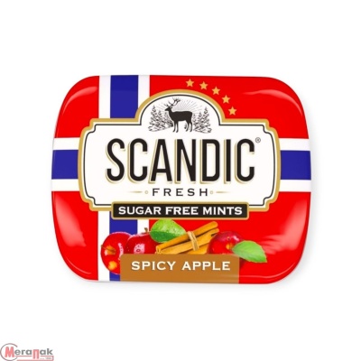 Драже освежающие Scandic Fresh пряное яблоко без сахара 14 г  - фото