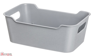 Корзинка универсальная "Mango" 4,1л. 290х180х105мм (серый) 223300335/06 Серый - фото