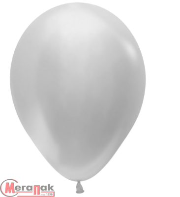 Шар латексный Sempertex (12''/30см) Серебро (481), перламутр, 12 шт. (1), Воздушные шары Серебро - фото