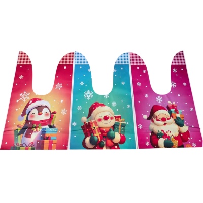 Пакет с ушками "Новый Год" МИХ 20*33cm 1/50  Р136 (3000)  - фото
