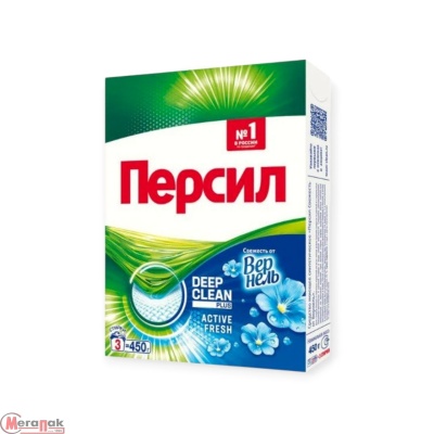 Стиральный порошок ПЕРСИЛ 450гр Автомат  Свежесть от Вернель  Белый - фото