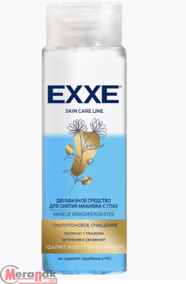 Двухфазное средство для снятия макияжа с глаз EXXE "Гиалуроновое очищение", 150 мл, арт. С0007555  - фото