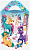 Новог.коробка "Четырехгранка большая "Озорные пони" с анимацией, УФ,  до 800 гр Разноцветный - фото