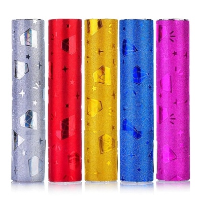 Хлопушка пневматическая "Голография" 20см, S1432 Микс - фото