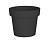 Кашпо LOFT 28литров OLA DOM, антрацит, арт. ЦБ-00001711 Антрацит - фото