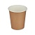 Стакан бумажный 165мл для горячего крафт, d70 50шт Коричневый - фото