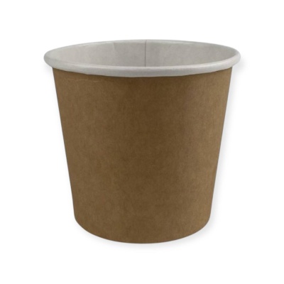 Стакан картоннный для супа Uni 350мл крафт Д95мм (60шт)  - фото