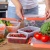 Контейнер для продуктов Plast Team Берген 800 мл 179х126х69 мм арт. PT104310024 герметичный с защелками пепельный жемчуг 1 шт.  - фото