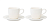 Набор чашек с блюдцами Soft Ripples, Dual Glazing, 125 мл, 2 шт, арт. LJ000010 Белый - фото