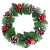 Венок Новогодний SYCB17-186 25 см Зеленый - фото