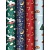 Упаковочная бумага глянцевая 70*100 см Christmas Pattern, 80г/м2, МИКС 2  - фото