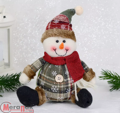 Украшение новогоднее "Снеговик" 15*8*20см Е101  - фото