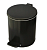 Урна педальная круглая металлическая Титан-Мета, 10 л, черный, арт. 0815 Черный - фото