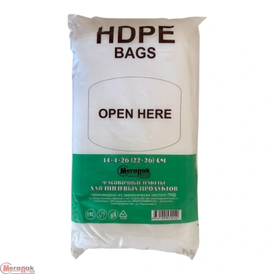 Пакет 14*8*26 (22*26) HDPE блок  - фото