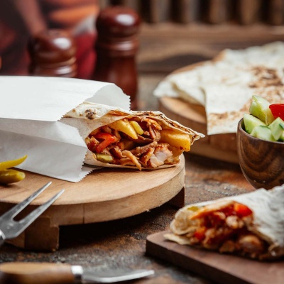 Пакет бумажный (140*60*250) белая бумага 1/100 Белый - фото