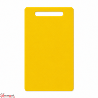 Доска разделочная с ручкой, полиэтилен, 40*25*1см, желтая YZ-H4025Y Желтый - фото