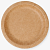 Тарелка бумажная d23см крафт 1/100 121008,411-086 (700/1000) Белый - фото