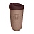 Стакан для напитков с рельефом, крышкой «Coffee & Tea» 550мл (коричневый) Коричневый - фото