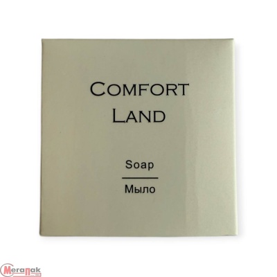 Мыло, картон белый 20 гр (Коллекция COMFORT LAND) 1/25  - фото
