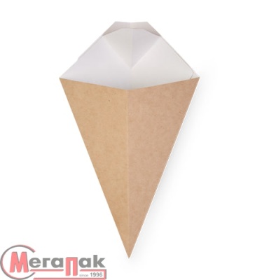 Коробка-конус 115*200/270 OSQ CONE L (10шт) Коричневый - фото