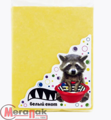 Салфетка из вискозы Белый Енот 30*38см, 80гр/м2 5шт, арт. S5015nn Микс - фото
