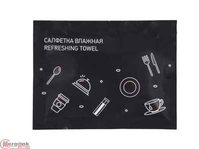 Салфетка влажная "Чёрный лимон" 80*60 1/1250 Белый - фото