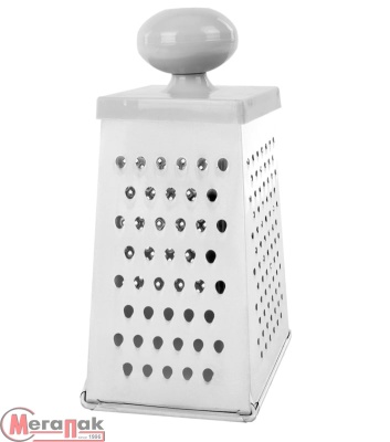 Терка 4 грани 23*11*8,5 см, белая жесть, ОЧЕНЬ УДОБНАЯ РУЧКА, BOOMHOUSE, 701857 (9) Белый - фото