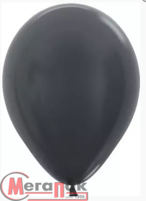 Шар латексный Sempertex (12''/30см) Графит (578), металлик, 1шт. (1), Воздушные шары Графитовый - фото