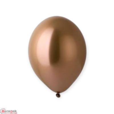 Шар латексный BELBAL (14''/36см) В 105/607 Хром Glossy Copper 1 шт (1) Золотой - фото
