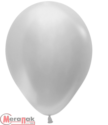 Шар латексный Sempertex (12''/30см) Серебро (481), перламутр, 1 шт. (1), Воздушные шары Серебро - фото