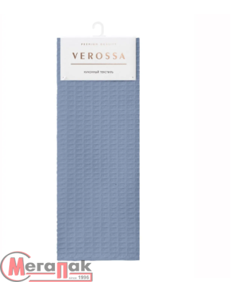 Полотенце вафельное Verossa 40/70 деним, 240 гр/м2  - фото