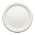 Тарелка эко круглая белая d23 1/50, арт. KS-P009 Белый - фото