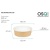 Контейнер бумажный OSQ Round Bowl 620 d150 мм h46 мм крафт/белый 1 шт. Контейнер бумажный OSQ Round Bowl 620 d150 мм h46 мм крафт/белый 1 шт. - фото