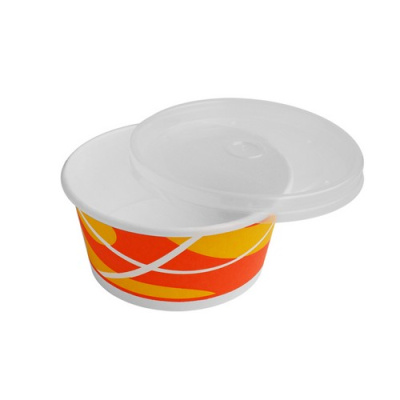 Крышка д/чаши 500мл под суп/мороженое, D-121, LK2PP/121, 50шт/уп Прозрачный - фото
